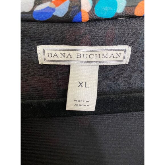 Dana Buchman Multicolor Polka Dot Sleeveless Cowl Neck Top Womens XL Tank - Picture 4 of 7